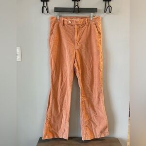 Levi’s, waist 31, Math Club Flare, peach orange color thick corduroy pants